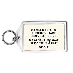 Manger chaud, coucher haut, boire � pleine rasade, l'homme sera tout � fait droit. Porte Cl�