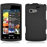 For Kyocera Rise/C5155 Hard RUBBERIZED Case Black