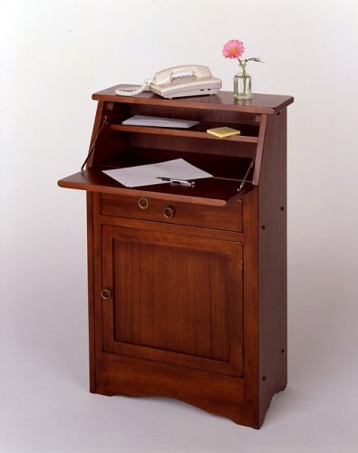 Classic Walnut Finish Secretary Desk