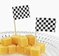 Party Supply Checkered FLAG Nascar Racing Food Cupcake Hors D'Oeuvers Picks Pack of 144