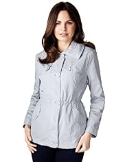 Per Una Concealed Hood Jacket with Stormwear™