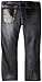 Akademiks Men's Big-Tall Sullivan Quilted Denim Jean