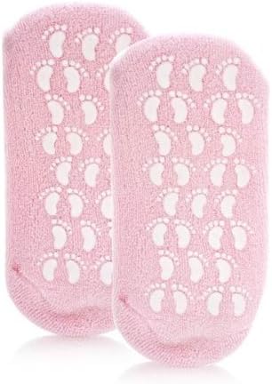 Hollywood Fashion Secrets Spa Gel Booties Moisturizing Slippers Feet Treatment