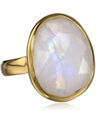 14k Gold over Sterling Silver Bezel Set Ring