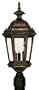 Kenroy Home 16316AP Estate 3-Light Post Lantern, Antique Patina