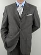 ~Special Offer~New Mario Italian 3 button Men Suits Virgin Wool 140s~highest Quality in 6 Patterns & Colors~Taupe/Brown Stripe