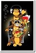 Black Light - Drinking Monkeys Poster 22" X 34"