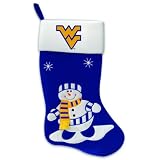West Virginia Mountaineers Snowman Stocking