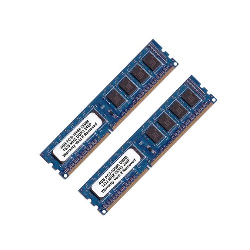 Komputerbay 8GB 2 X 4GB DDR3 DIMM 240 pin 1333Mhz PC3 10600 / PC3 10666 8-8-8-24 1.5v8 GB KIT