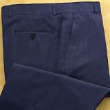 Silk/Linen Flat Front Suit Trousers