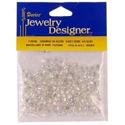 6/0 Glass "E" Beads, Silver, 20 Gram Pkg