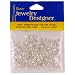 6/0 Glass "E" Beads, Silver, 20 Gram Pkg