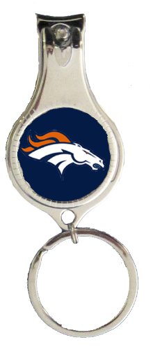 Nail Clipper Keychain & Bottle Opener - 3 in 1 Set - Denver Broncos