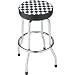 Torin Big Red Shop Stool - Checkered Flag Design, Item# TR6185C