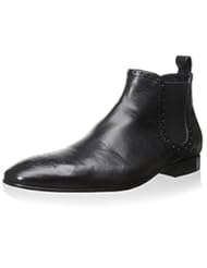 Shoes: Roberto Cavalli Mens Chelsea Bootie, Black, 45 M EU/12 M US - Roberto Cavalli