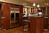 Wallmonkeys Peel and Stick Wall Graphic - Contemporary Kitchen - 24"W x 16" ....