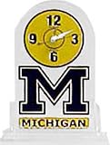 Michigan Wolverines Logo Acrylic Desk Clock