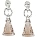 Genuine Smoky Quartz Earrings Sparkling Sterling Silver