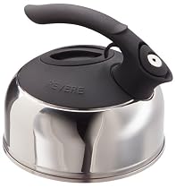 Revere 4-Cup Stainless Steel Bottom Easy Fill Tea Kettle