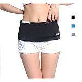 (Upgrade)Eazymate Fashion Running Belt - World's Best Stylish Travel Money Belt - Two Security Pockets with Zipper for Passport/cards/wallet/cash and Smartphone Pocket Fits Iphone 6 Plus, Samsung Note4. Great for Hands-free Traveling and Sports. Stretch Material and Multi-sizes for Women