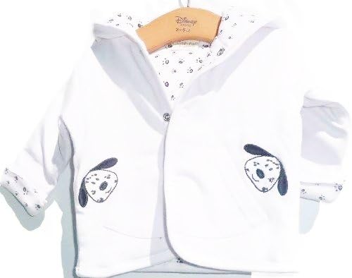 4 Piece Dalmatian Set for Baby Girl 0-3 Months (Padded Jacket, Pants,Tee, Bib)