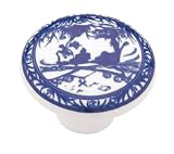 Liberty Hardware PN0813V-WB-C Delft Blue China Pattern Knob