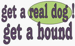 get a real dog! Get a hound 11 oz. White Mug