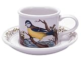 Portmeirion Birds of Britain Earthenware 7-Ounce Tea Cup Saucer, Set of 6