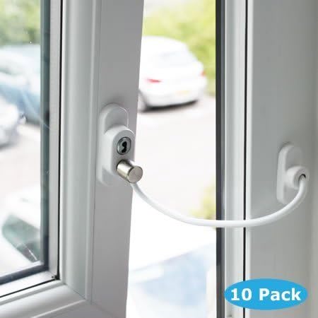 Penkid Window Restrictor - White (10 Pack) by Sezer Metal