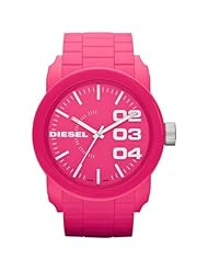 Diesel Analog Neon Pink Silicone Unisex watch #DZ1569