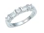 0.60 cttw Baguette Diamonds Band - Platinum, 14kt White or Yellow Gold