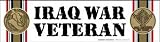 Iraq War Veteran Bumper Strip Magnet