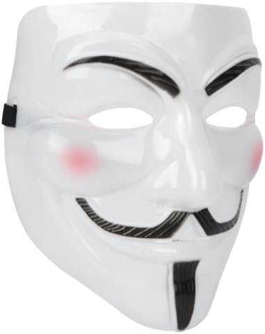 5pcs of Plastic Party Mask Masquerade Costume Vendetta Mask