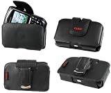 AUTHENTIC CELLET BLACK FUSION CASE POUCH (with Belt Clip) for BLACKBERRY 8700, 8703 / NOKIA E61, E62, E61i - RETAIL PACKAGING