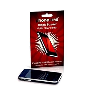 PhoneDevil Magic Screen protector: Matte Clear (anti-glare) edition - For Apple iPhone 3G & 3GS
