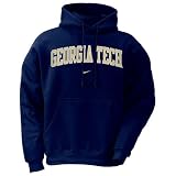 Nike Georgia Tech Yellow Jackets Navy Classic Fleece Hoody Sweatshirt