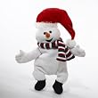 Battery Operated Animated Rolling Laughing Plush Snowman Figure