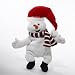 Battery Operated Animated Rolling Laughing Plush Snowman Figure