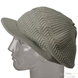 Crown Plain Beanie Visor-Sage Green