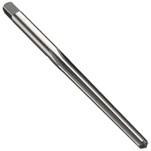 Union Butterfield 4587 High-Speed Steel Taper Pin Reamer, Straight Flute, Round With Square End Shank, Uncoated (Bright) Finish