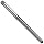 Union Butterfield 4587 High-Speed Steel Taper Pin Reamer, Straight Flute, Round With Square End Shank, Uncoated (Bright) Finish