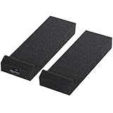 Auralex Acoustics MoPAD Monitor Acoustic Isolation Pads, 12" x 4" x 2" Tall, 1 Pair, Charcoal