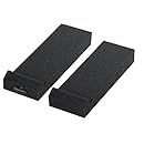 Auralex Acoustics MoPAD Monitor Acoustic Isolation Pads, 12" x 4" x 2" Tall, 1 Pair, Charcoal