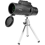 Ohuhu 12X52 Mini Waterproof Monocular Telescope With Tripod