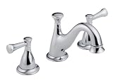 Delta 3540-240 Lockwood Double-Handle Widespread Lavatory Faucet with Metal Pop-Up, Chrome