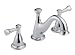 Delta 3540-240 Lockwood Double-Handle Widespread Lavatory Faucet with Metal Pop-Up, Chrome