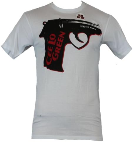 Cee Lo Green Mens T-Shirt - Love Gun Image on White (Gnarls Barkley) (XX-Large)