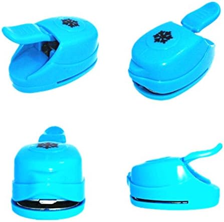 Samto® Mini Craft Paper Punch for Kid Cut DIY Handmade and Greeting Card Making Plastic Set of 8 with 4 Colors and Random Cutting Shape