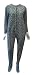 Mint Green Leopard Fleece Onesie Footie Pajama for women