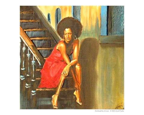 Black Havana (At the bottom of the stairs) World Culture Giclee Poster Print by Ansel E Butler, 10x8